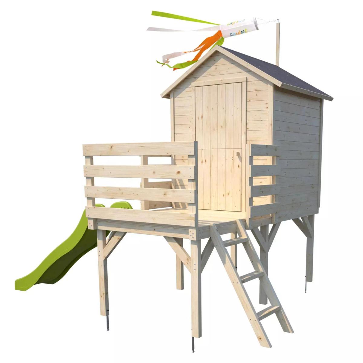 Casita de madera con tobogán Josephine Soulet