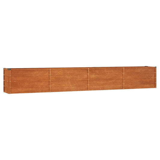 Arriate Oxidado De Acero Corten 320x40x45 Cm_0