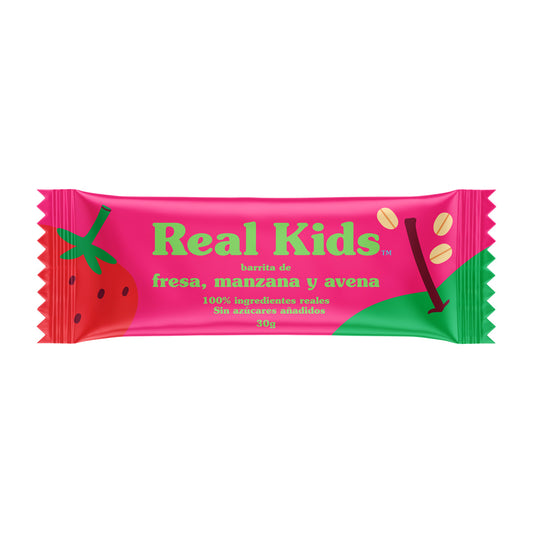 Barrita fresa y manzana Real Kids 30 g