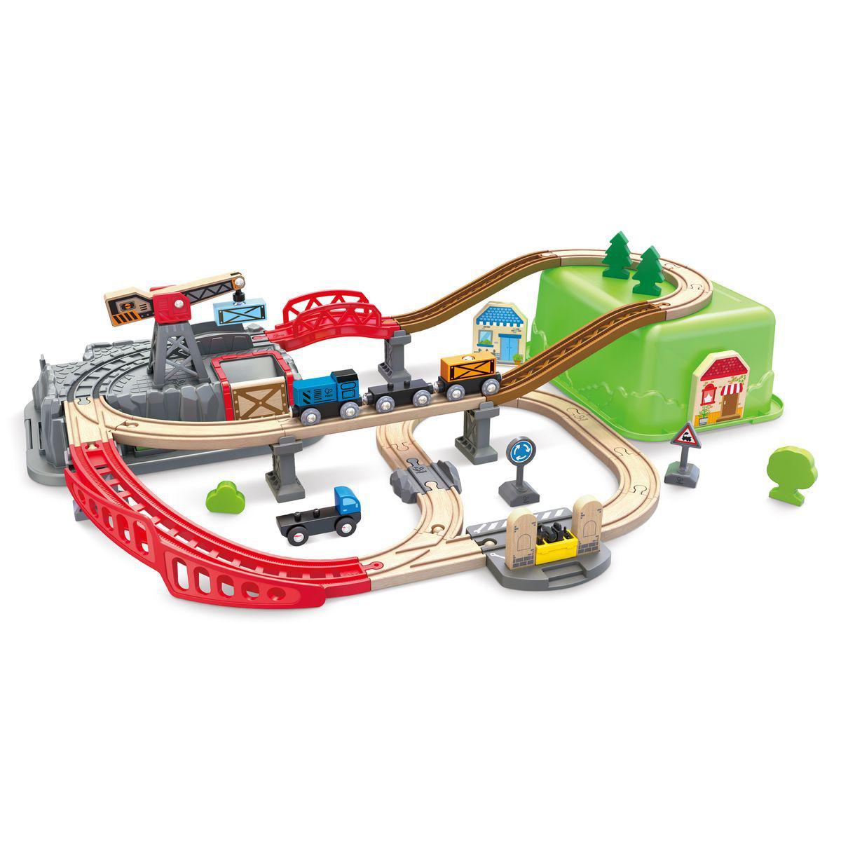Circuito Tren Railway Bucket Hape_0