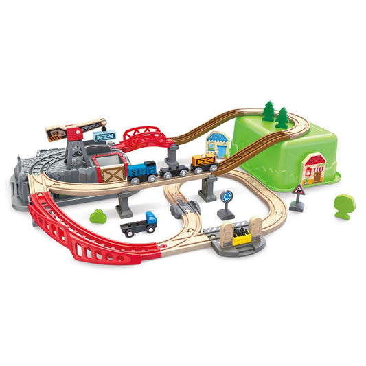 Circuito Tren Railway Bucket Hape_0