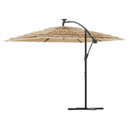 Vidaxl Sombrilla De Jardín Con Poste De Acero Marrón 290x290x238 Cm_4