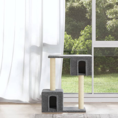 Vidaxl Rascador Para Gatos Con Postes De Sisal 60 Cm Gris Claro_1