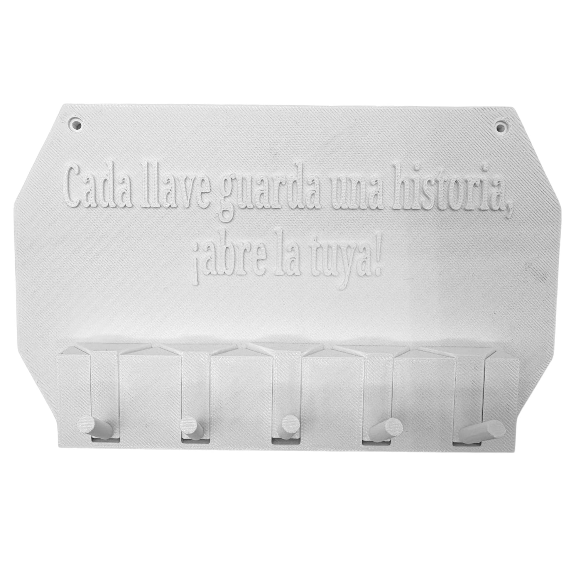 Colgador De Llaves Cada Llave Guarda Una Historia Abre La Tuya Blanco._0