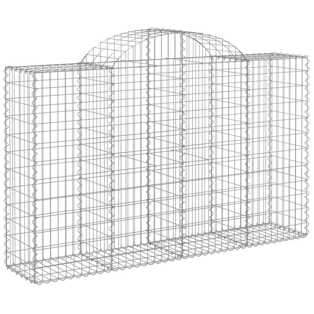 Cestas Gaviones 10 Uds Forma De Arco Hierro 200x50x120/140 Cm_2