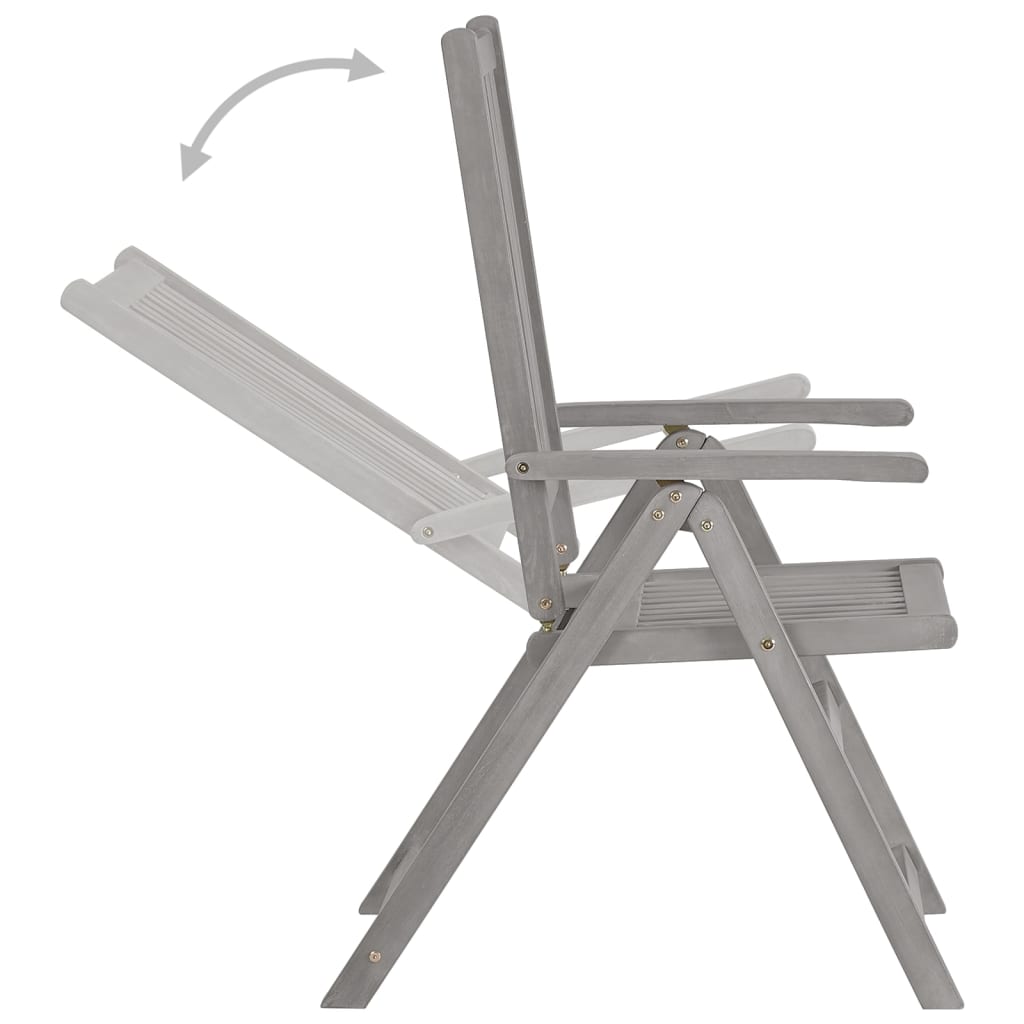 Juego De Comedor Para Jardín 7 Piezas Madera Maciza De Acacia / Vetonek_3