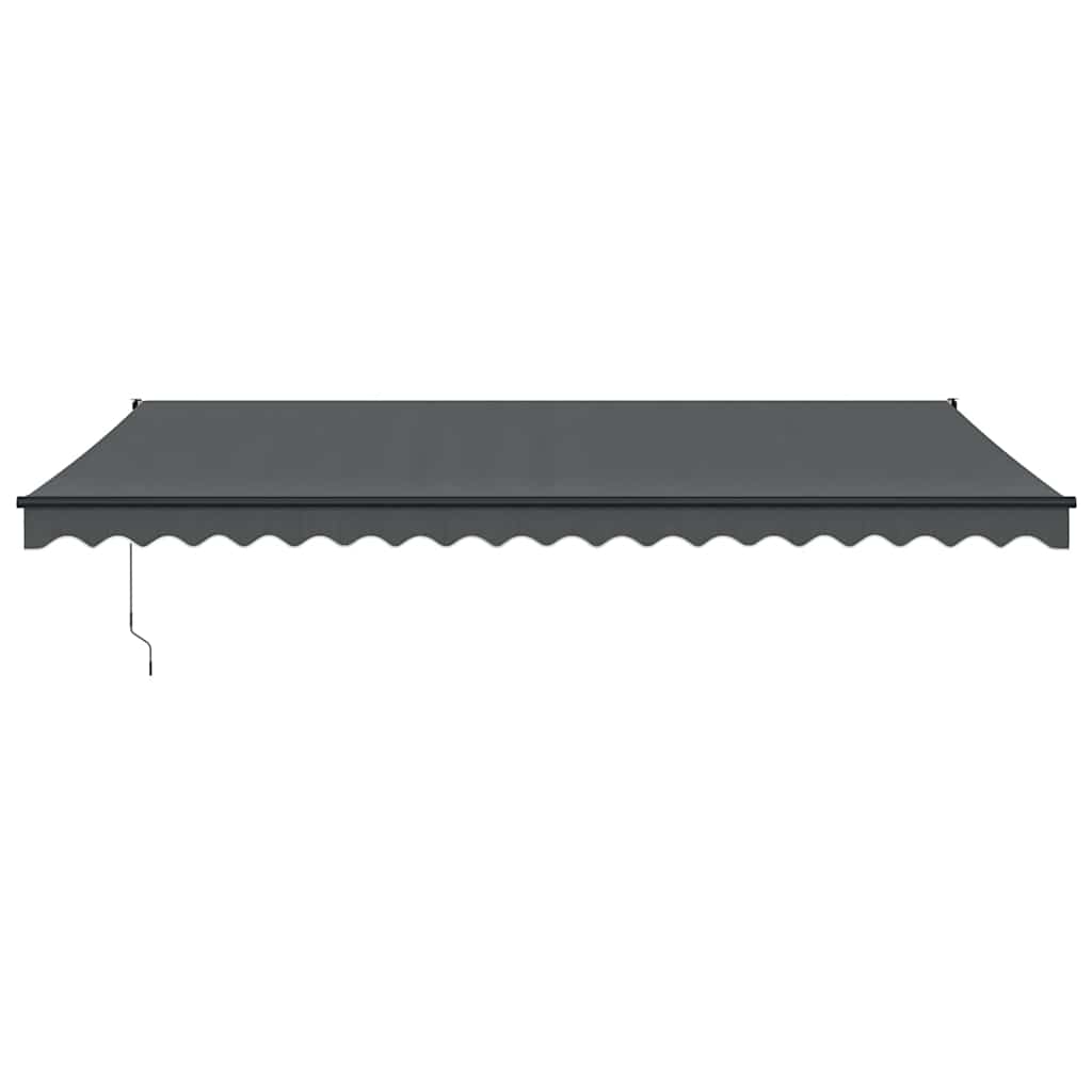 Toldo Retráctil Aluminio Y Tela Gris Antracita 5x3 M_2