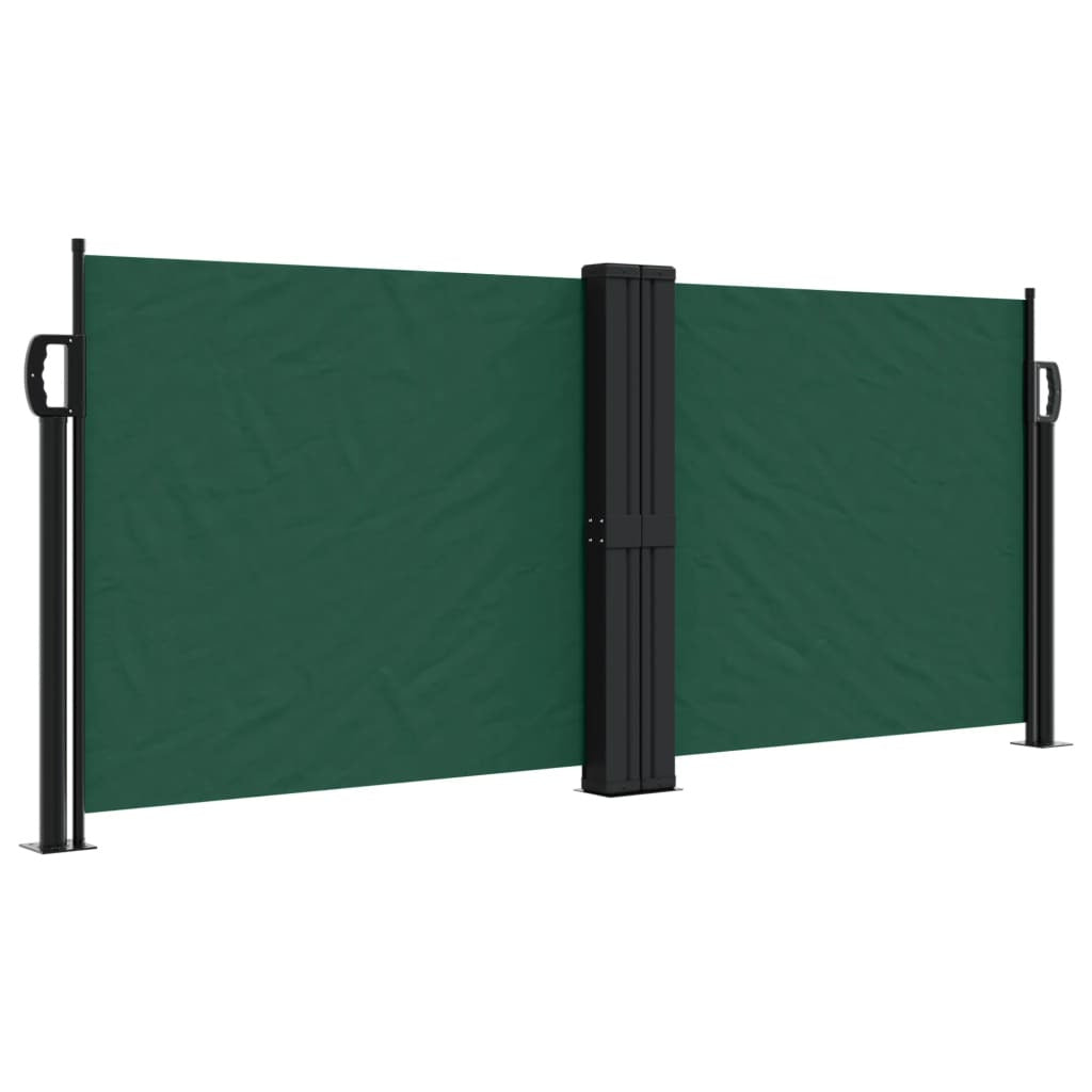 Vidaxl Toldo Lateral Retráctil Verde Oscuro 100x1000 Cm_0
