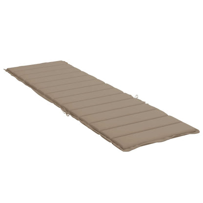 Vidaxl Cojín De Tumbona De Tela Oxford Gris Taupé 200x60x3 Cm_3