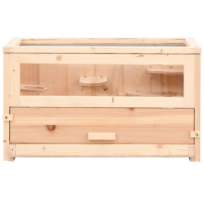 Vidaxl Jaula Para Hámster Madera Maciza Abeto 60x30x35 Cm_3