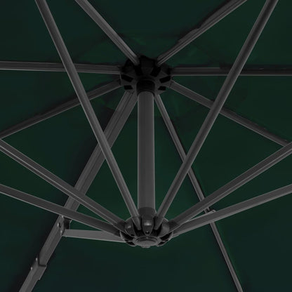 Vidaxl Sombrilla Jardín Voladiza Con Palo De Aluminio Verde 300 Cm_4