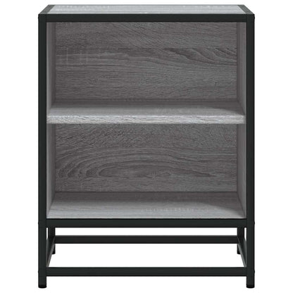Mesitas Noche 2 Uds Madera Ingeniería Gris Sonoma 40x31x50 Cm_3