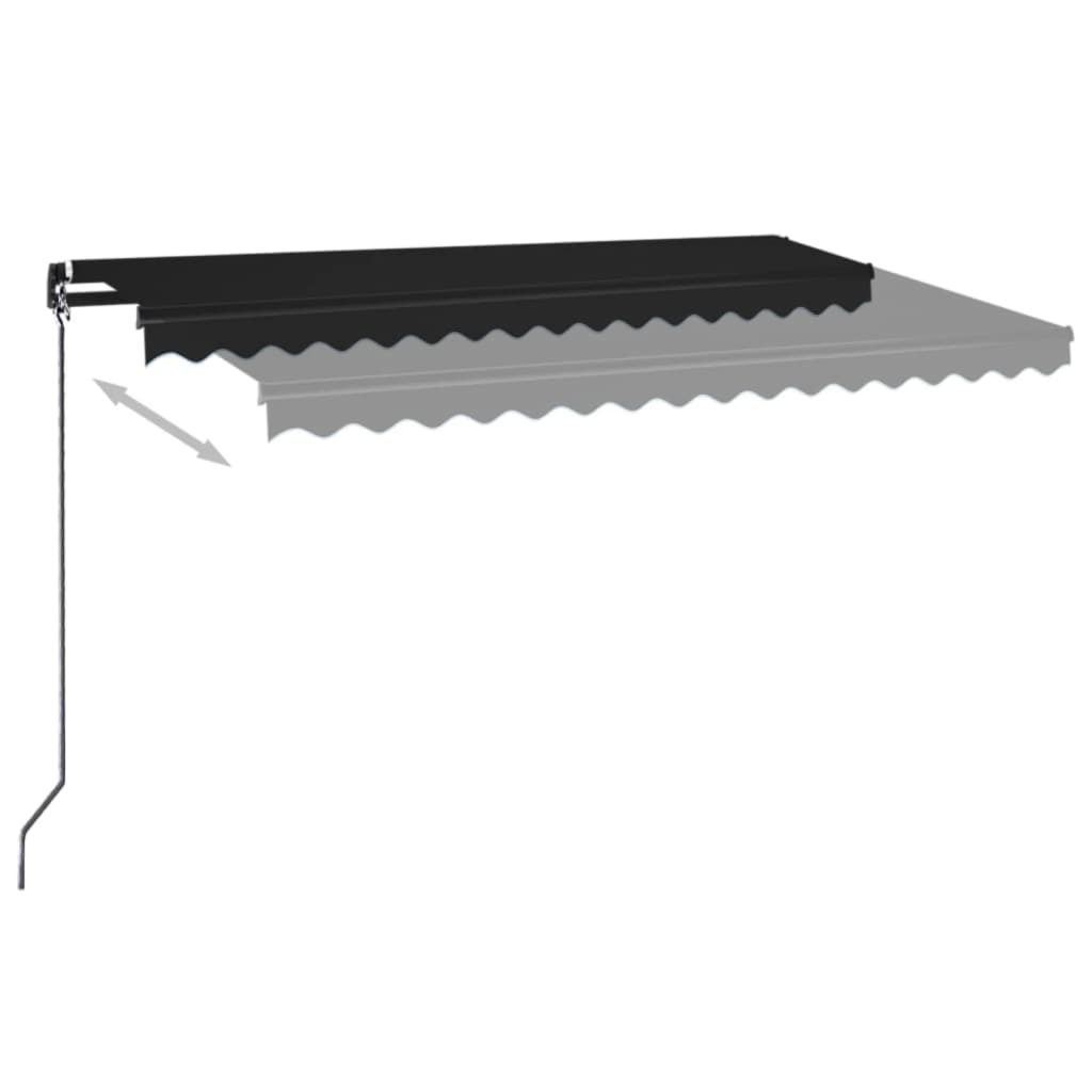 Toldo Retráctil Manual Gris Antracita 450x350 Cm_2