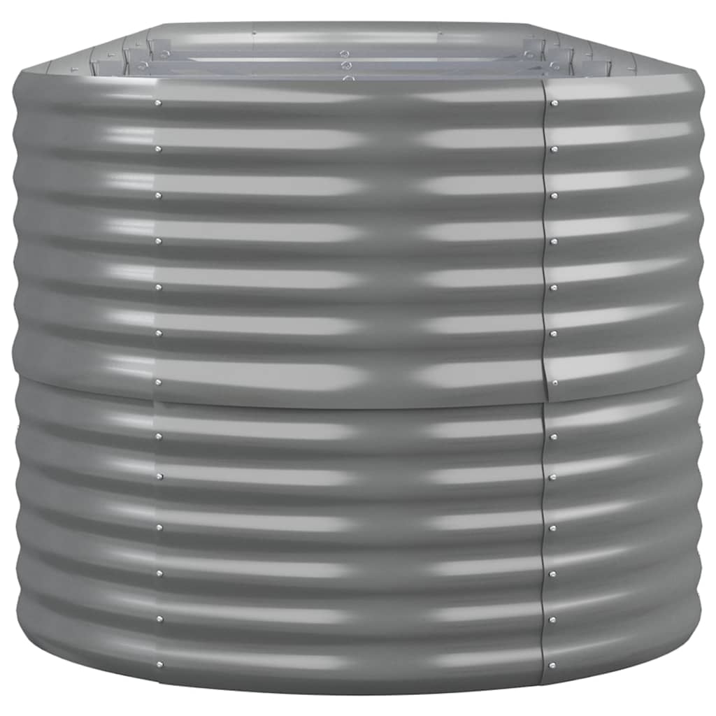 Jardinera Arriate Acero Galvanizado Gris 440x80x68 Cm_3