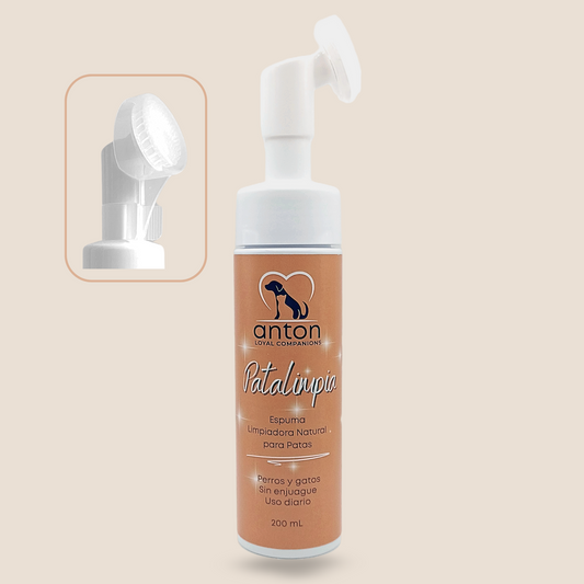 Espuma limpiadora natural para la higiene de las patas de perros y gatos – 200 ml_0