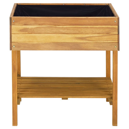 Jardinera Elevada De Madera Maciza De Acacia 78,5x58,5x78,5 Cm_2