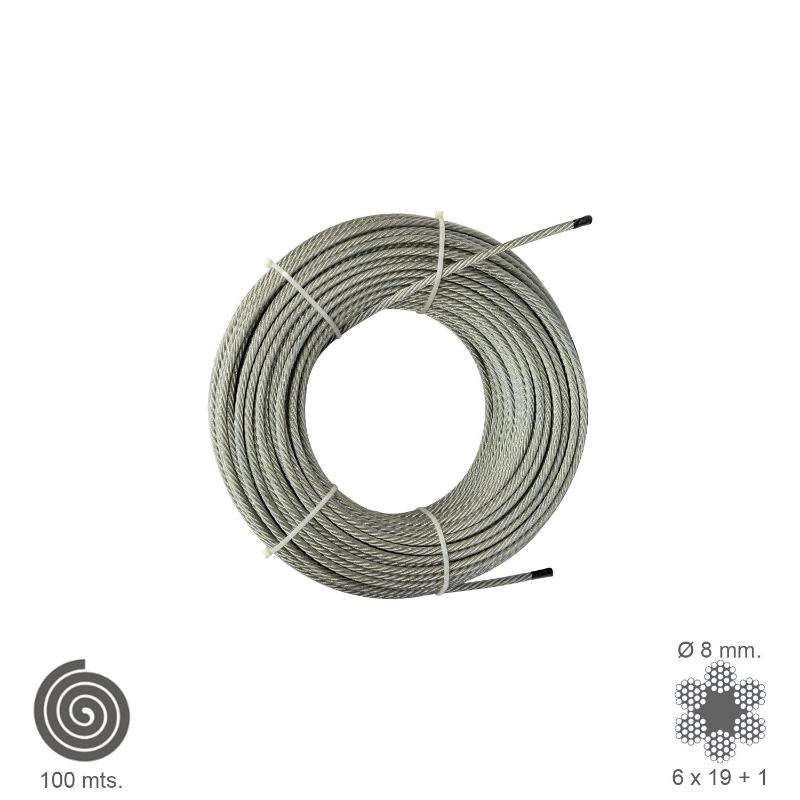 Cable Galvanizado   8 Mm. (rollo 100 Metros) No Elevacion_0