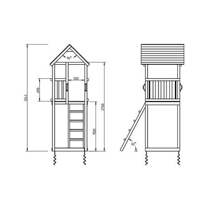 Parque Infantil Masgames Kiosk Xl Con Columpio Individual.