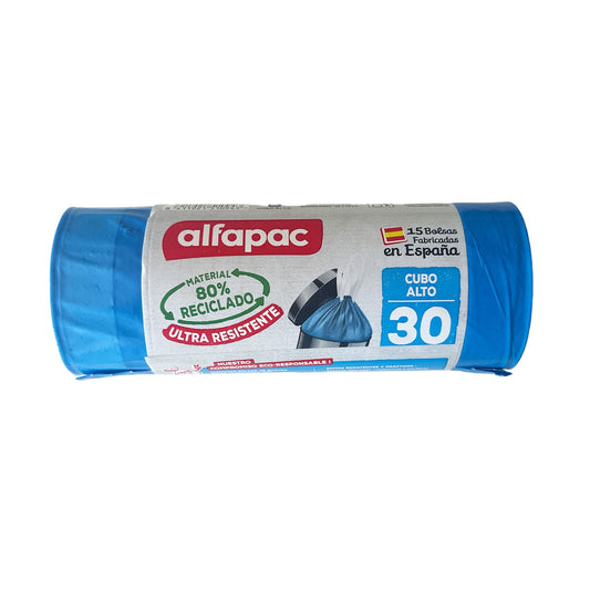 Pack De 40 Rollos De 15 Bolsas De Basura 30l Con Autocierre_0