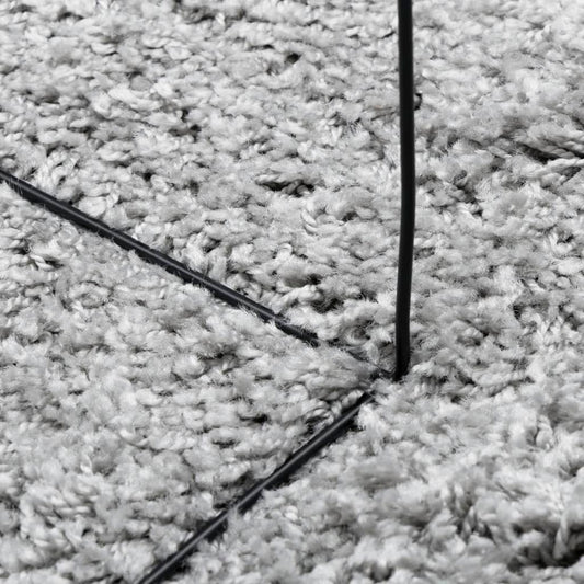 Alfombra Peluda De Pelo Largo Moderna Pamplona Beige Ø 200 Cm / Vetonek_0