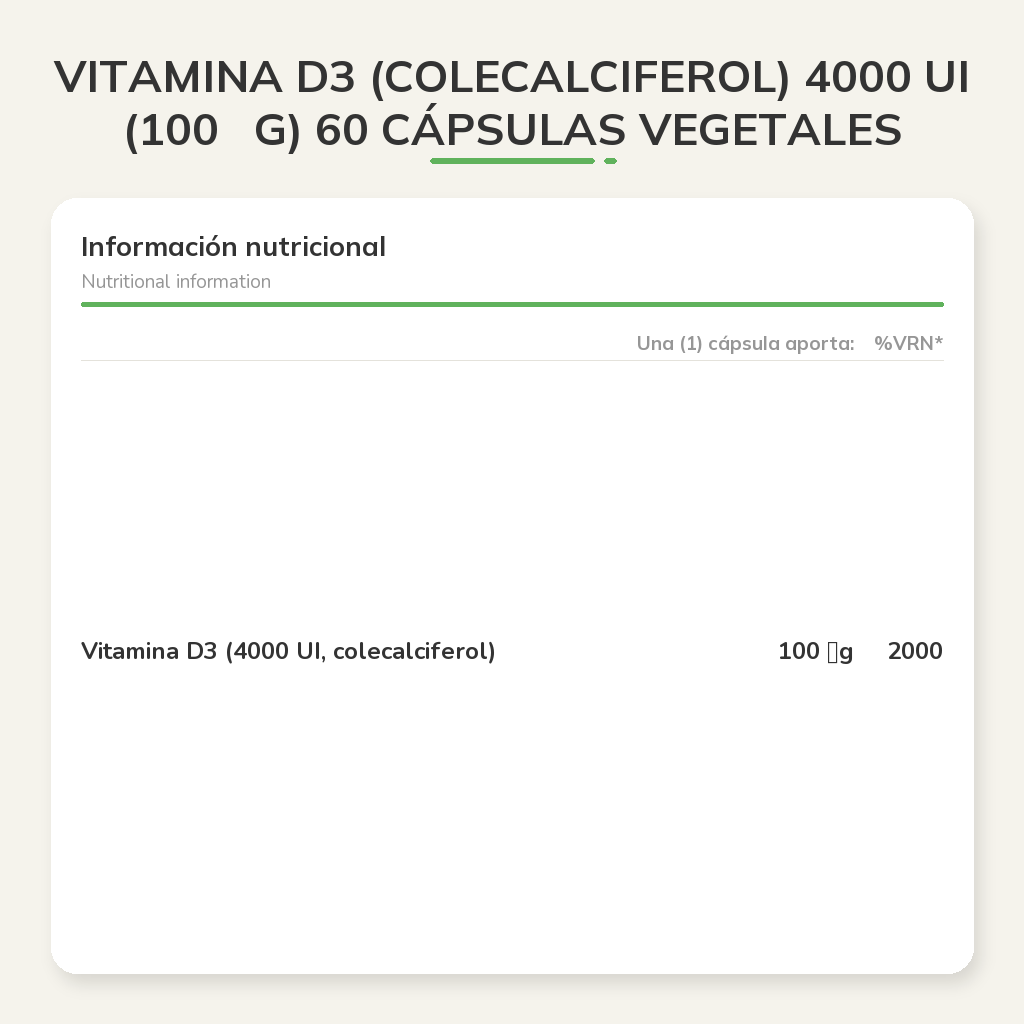 Información nutricional