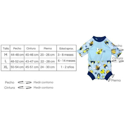 Happy Nappy Traje Solar Up & Away Splash about talla XL