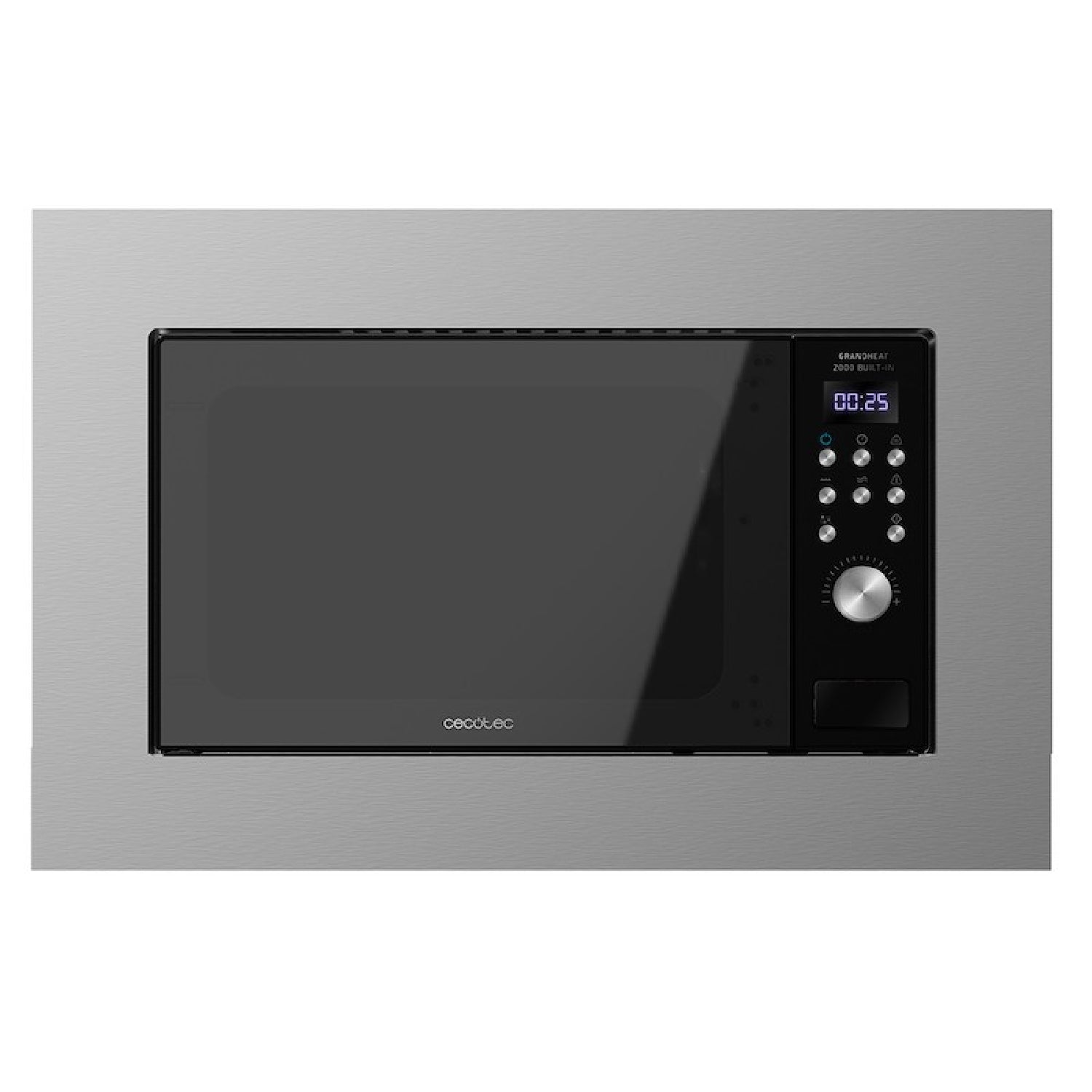 Microondas Encastrable Digital Grandheat 2000 Built-in Steel Black. 700w, Integrable, 20l, Grill, 9 Funciones Preconfiguradas, Quick Start, Diseño E_0