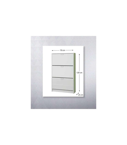 Mueble Zapatero Pili Con 3 Trampones En Roble. 70 Cm(ancho) 120 Cm(altura) 25 Cm(fondo)_2
