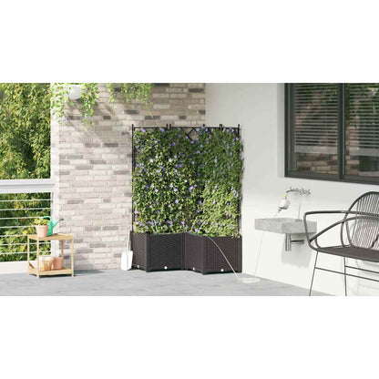 Vidaxl Jardineras Negro 80 X 80 X 142 Cm Acero_3
