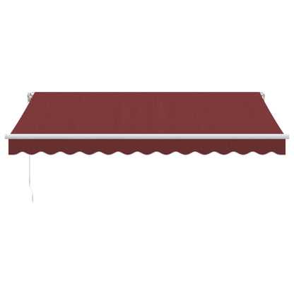 Toldo Retráctil Manual Color Burdeos 350x250 Cm_2