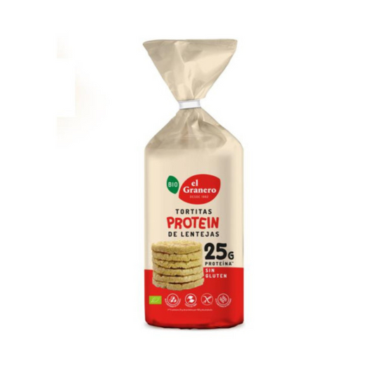 Tortitas de proteinas lentejas BIO El Granero 125 g