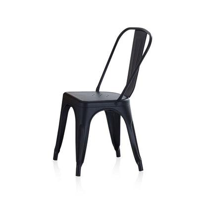 Pack 4 Sillas De Comedor Tolix Apilables, Chapa, Negro, 45 X 85 X 45_4