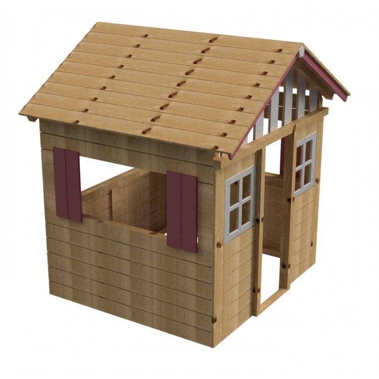 Casita De Madera Masgames Lollipop Xl Horeca Rosa.