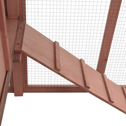 Vidaxl Gallinero Con Ponedero Madera Maciza Abeto Color Moca Y Blanco_5