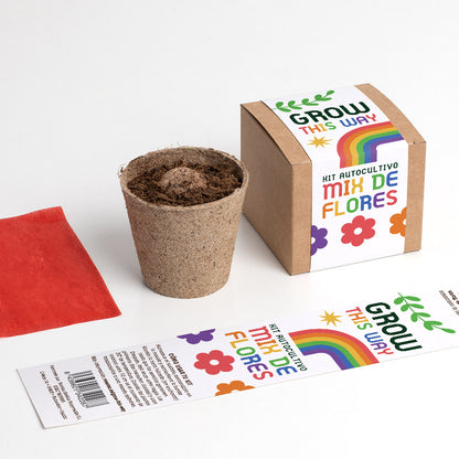 Grow This Way | Kit De Autocultivo Mix De Flores | Actividad Educativa Y Regalo Original_3