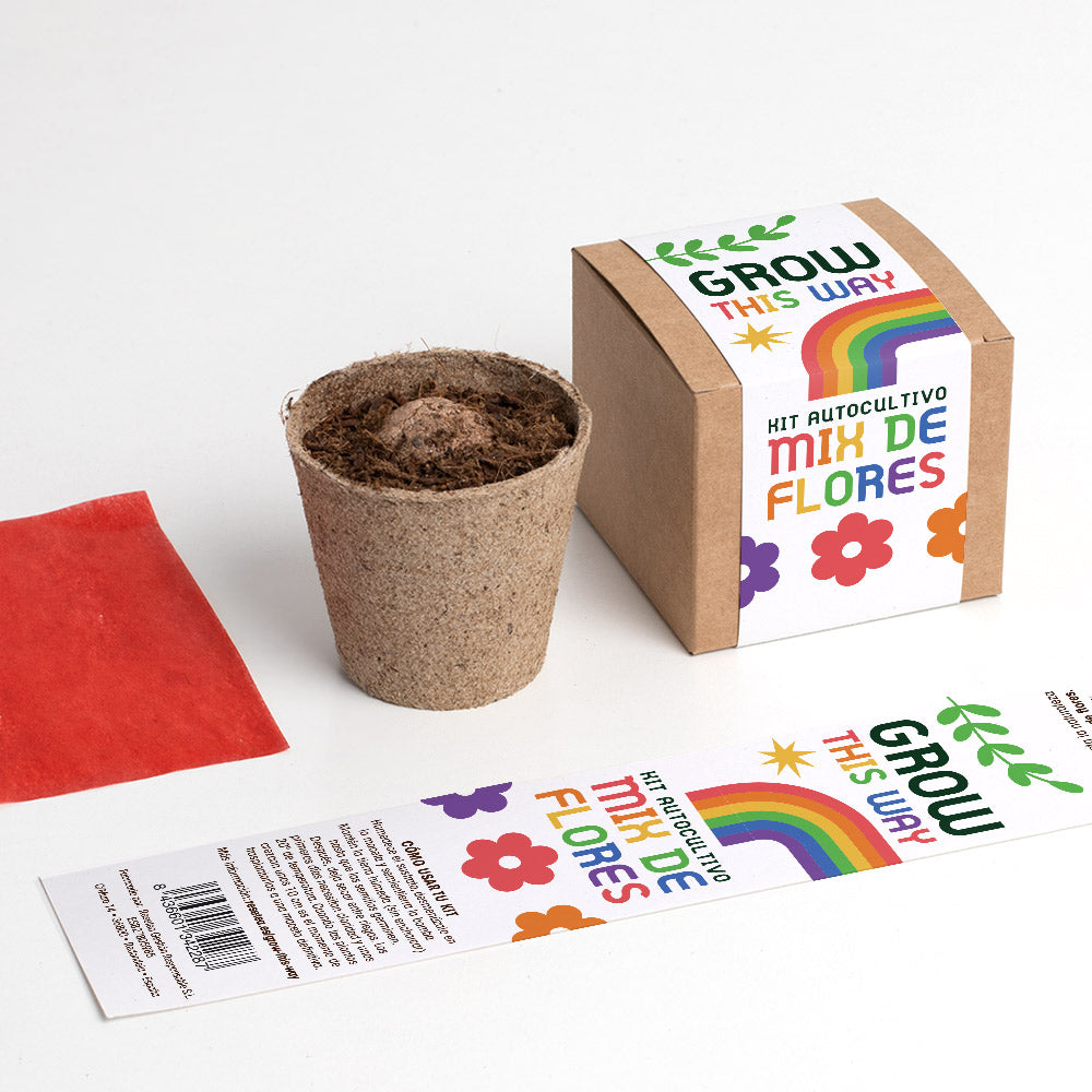 Grow This Way – Kit de Autocultivo Mix de Flores, Actividad Educativa y Regalo Original - Resetea_3