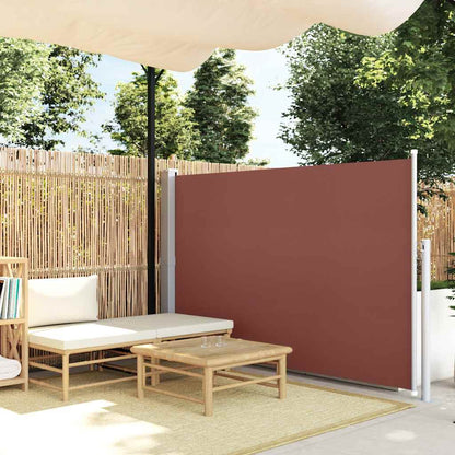 Vidaxl Toldo Lateral Retráctil 140x300 Cm Marrón_1