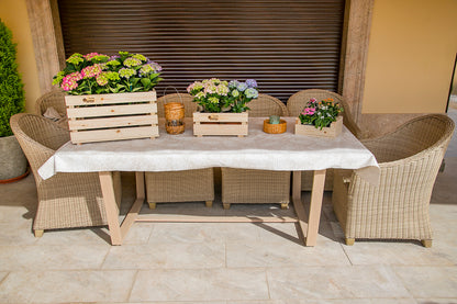 Caja De Fruta Decorativa De Madera Natural De 49 X 30 X 26 Cm_4