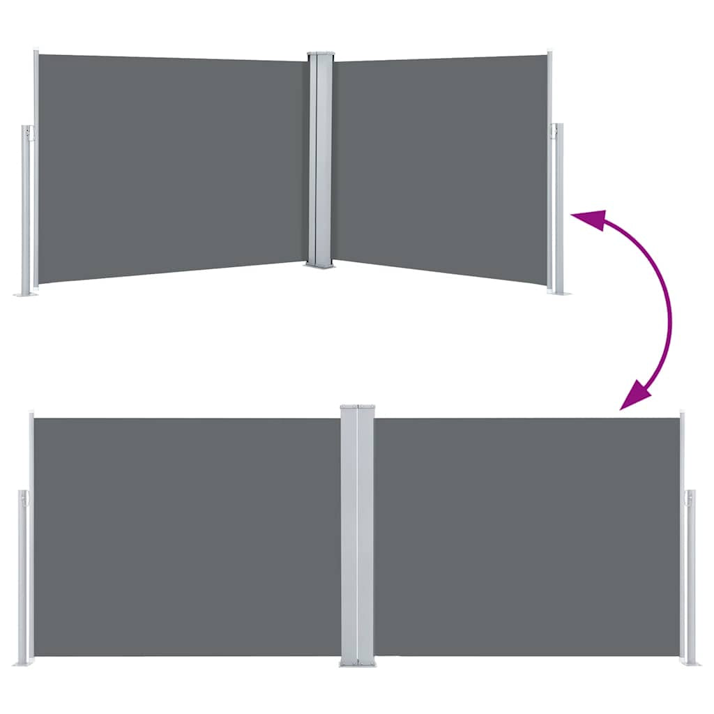 Vidaxl Toldo Lateral Retráctil Gris Antracita 140x1000 Cm_4