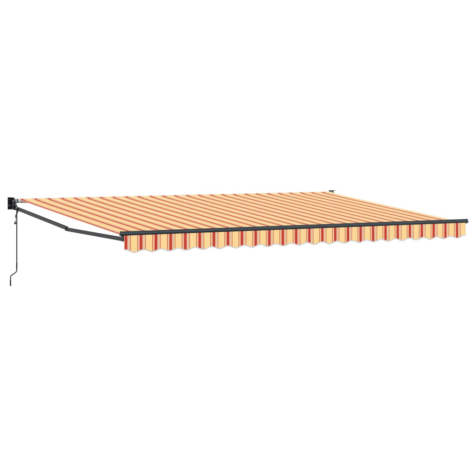 Toldo Retráctil Crema 500 X 300 X 165 Cm Poliéster Y Metal_0