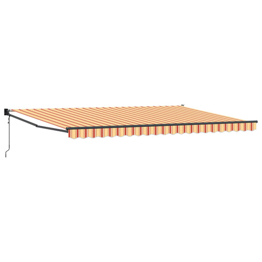 Toldo Retráctil Crema 500 X 300 X 165 Cm Poliéster Y Metal_0