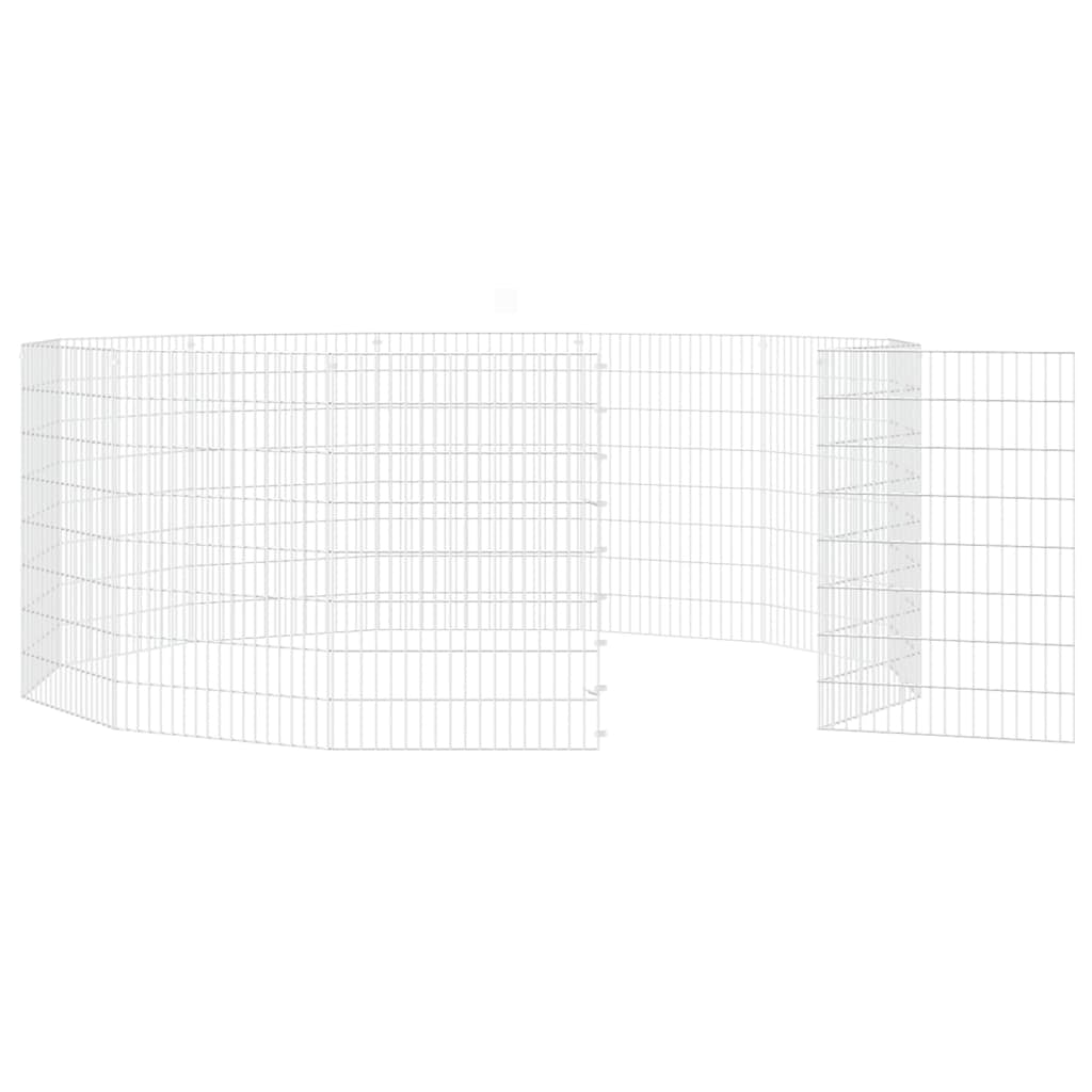 Vidaxl Recinto Animales Corral 12 Paneles Hierro Galvanizado 54x80 Cm_4