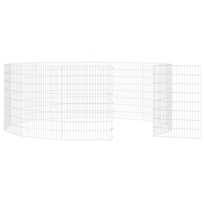 Vidaxl Recinto Animales Corral 12 Paneles Hierro Galvanizado 54x80 Cm_4