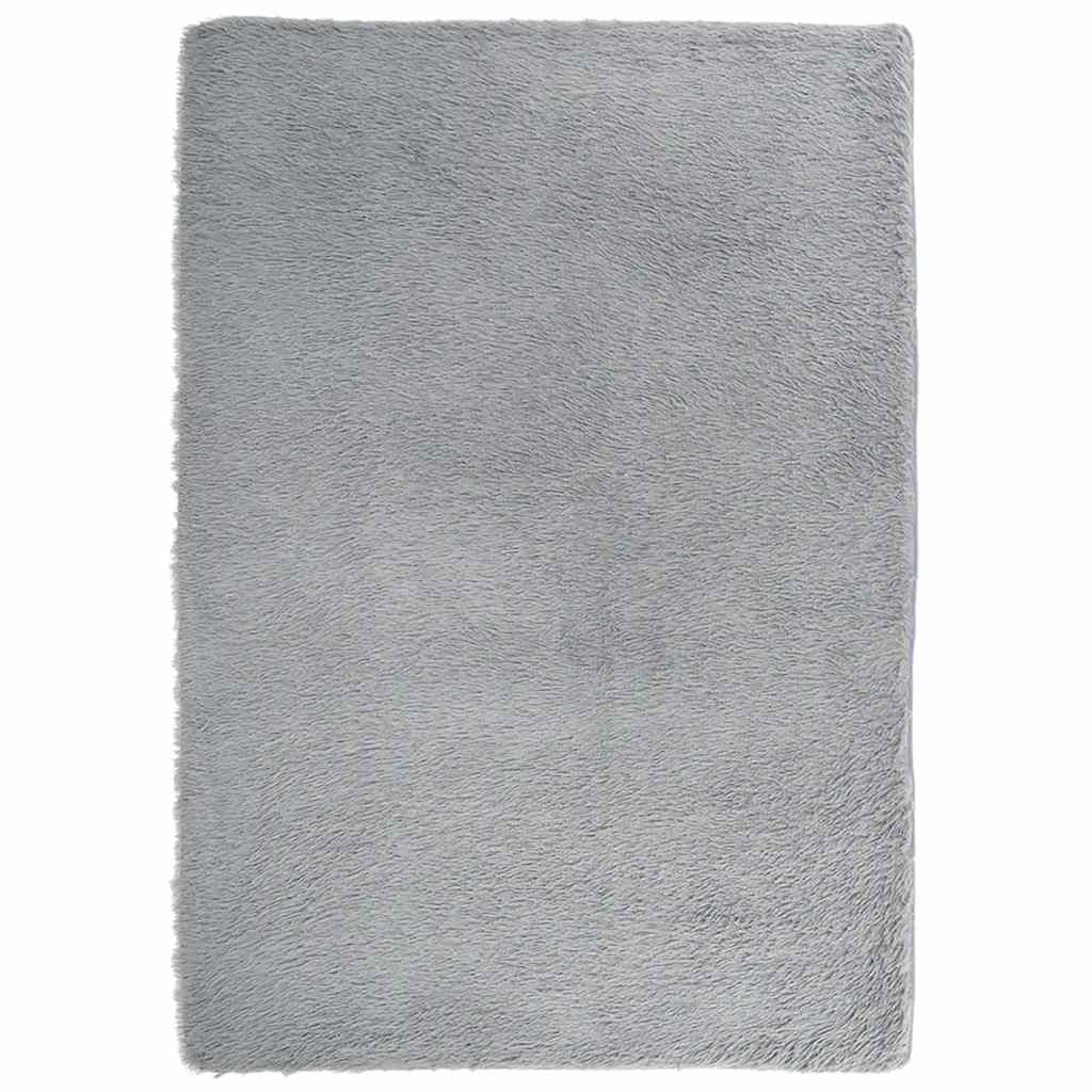 Vidaxl Alfombra De Pelo Largo Navarra Gris Claro 240x340 Cm Poliéster_0