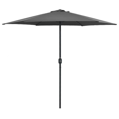 Vidaxl Sombrilla De Jardín Palo De Aluminio Gris Antracita 270x246 Cm_0