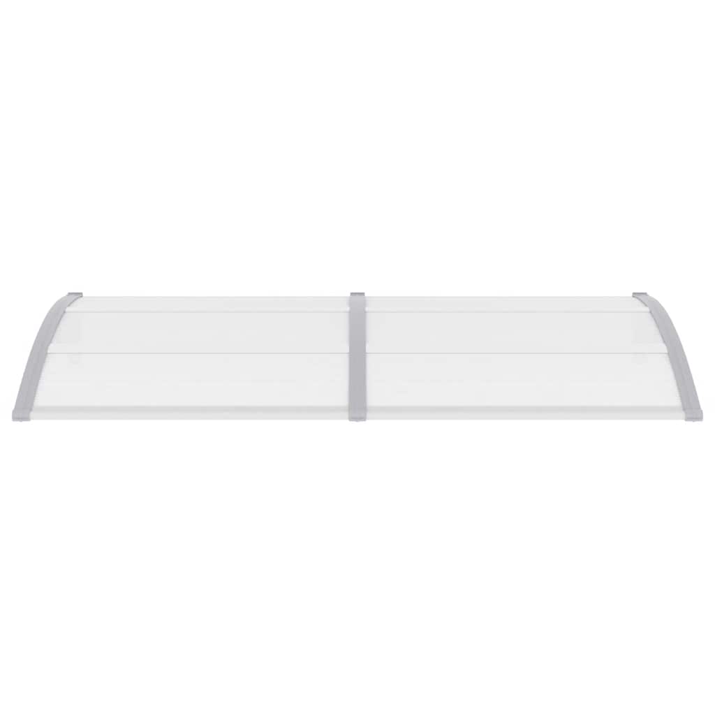Marquesina Para Puerta Pc Gris Y Transparente 200x75 Cm_3