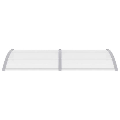 Marquesina Para Puerta Pc Gris Y Transparente 200x75 Cm_3