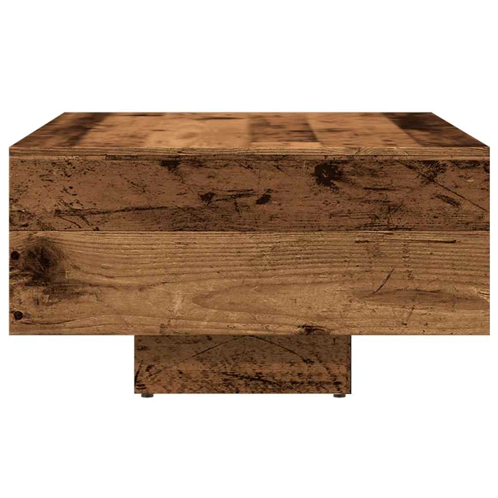 Mesa De Centro Madera Ingeniería Madera Envejecida 85x55x31 Cm_3