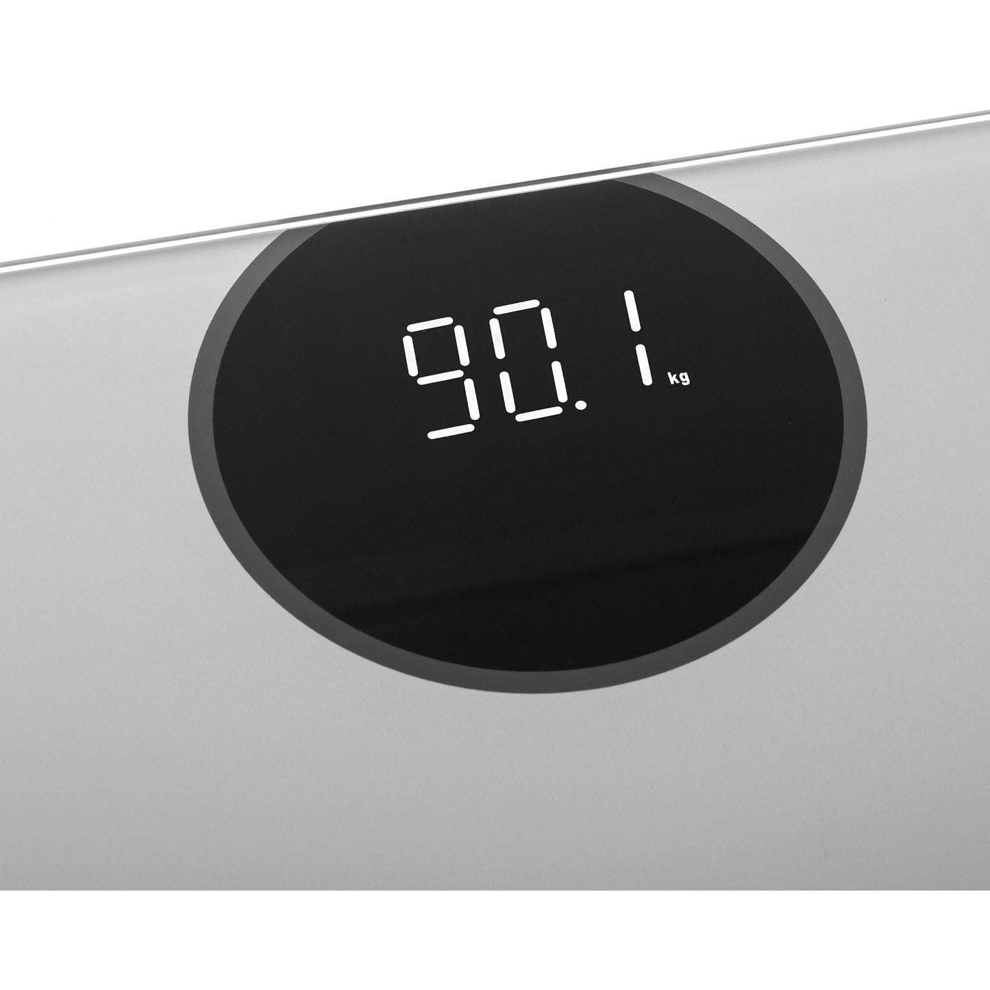 Báscula De Baño Digital Alta Precisión 180kg, Pantalla Led Apagado Automático, Vidrio Templado Adler Ad8175 Plata