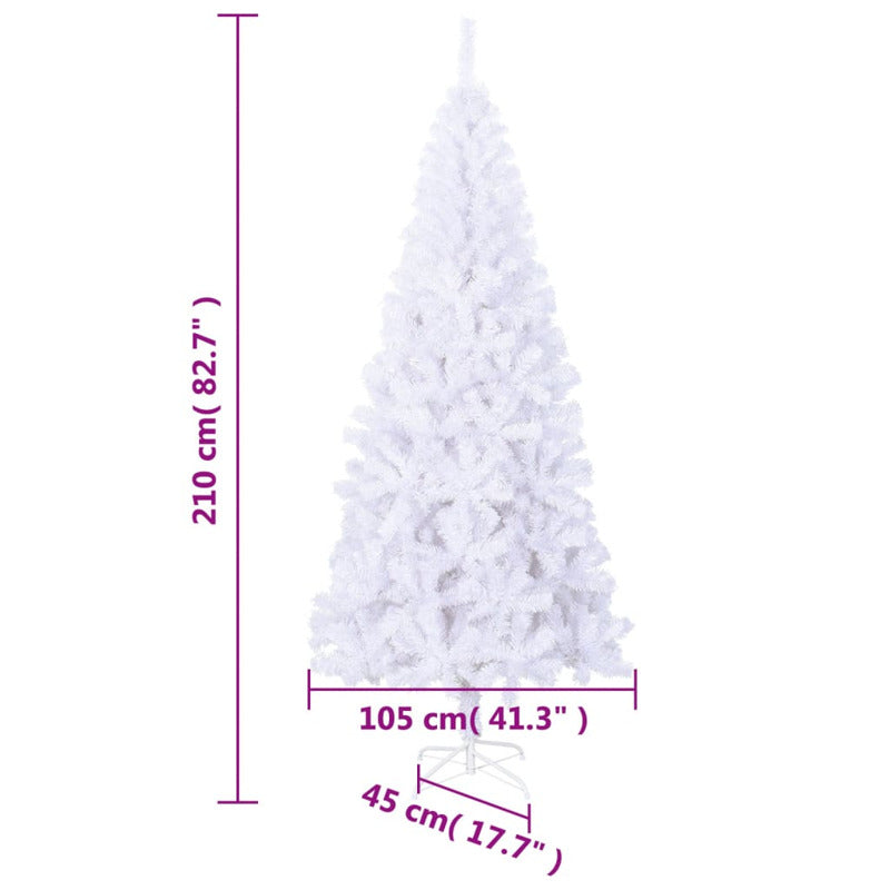 Vidaxl Árbol De Navidad Artificial Con Soporte Acero 910 Ramas 210 Cm_5